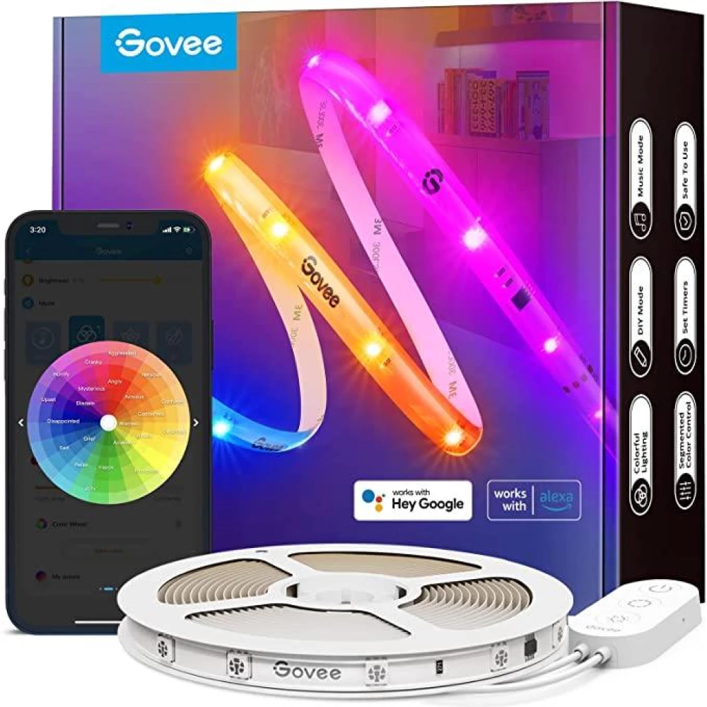 Светодиодная лента для подсветки телевизора GOVEE H619C RGBIC WI-FI + BLUETOOTH LED TV Backlights