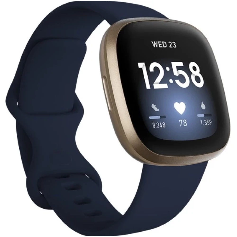 Fitbit Versa 3 Midnight/Soft Gold Aluminum