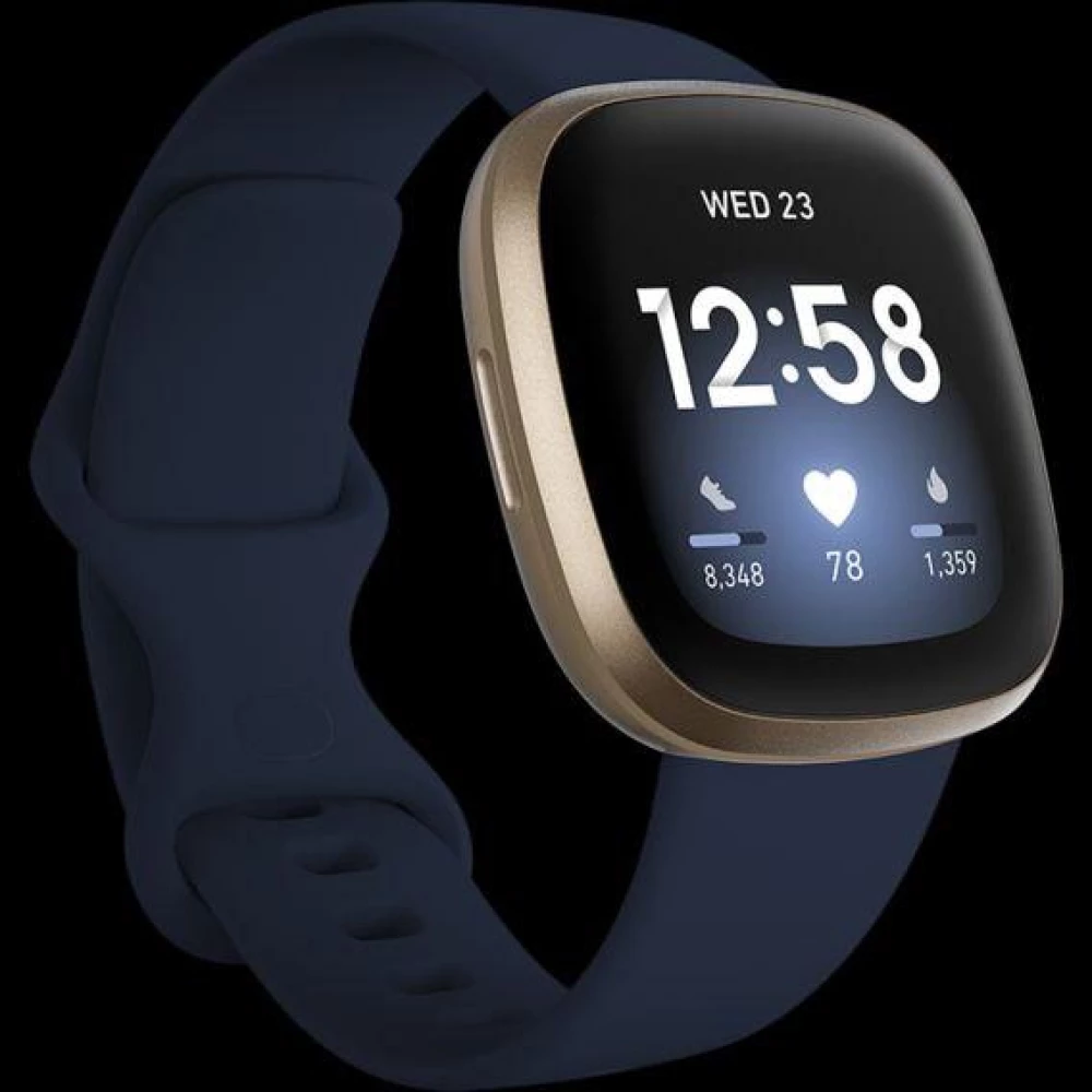 Fitbit Versa 3 Midnight/Soft Gold Aluminum