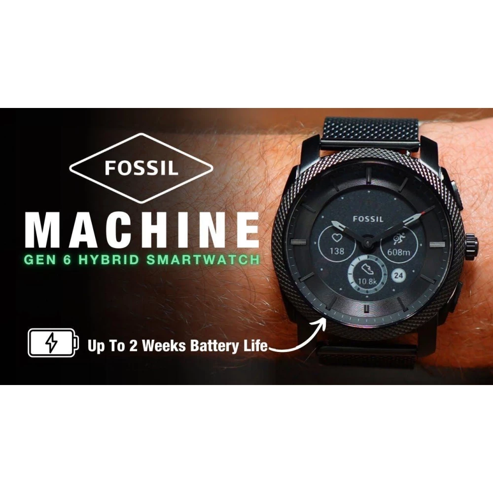 Часы FOSSIL GEN 6 Hybrid black Stainless Steel DW14F1