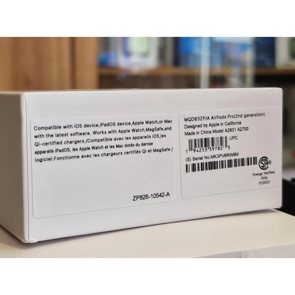 Apple Airpods Pro MQD83ZP/A A2698 2nd Generation - White