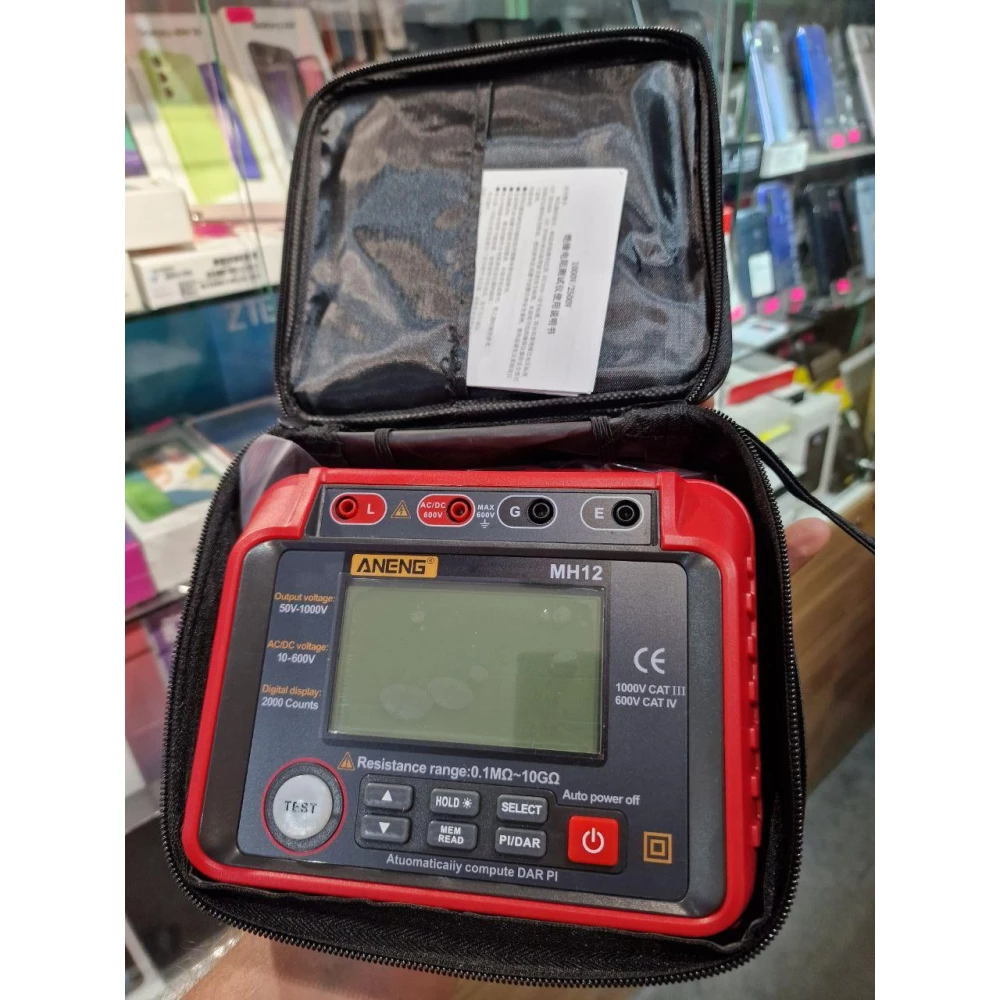 Тестер изоляции (мегомметр)ANENG MH12