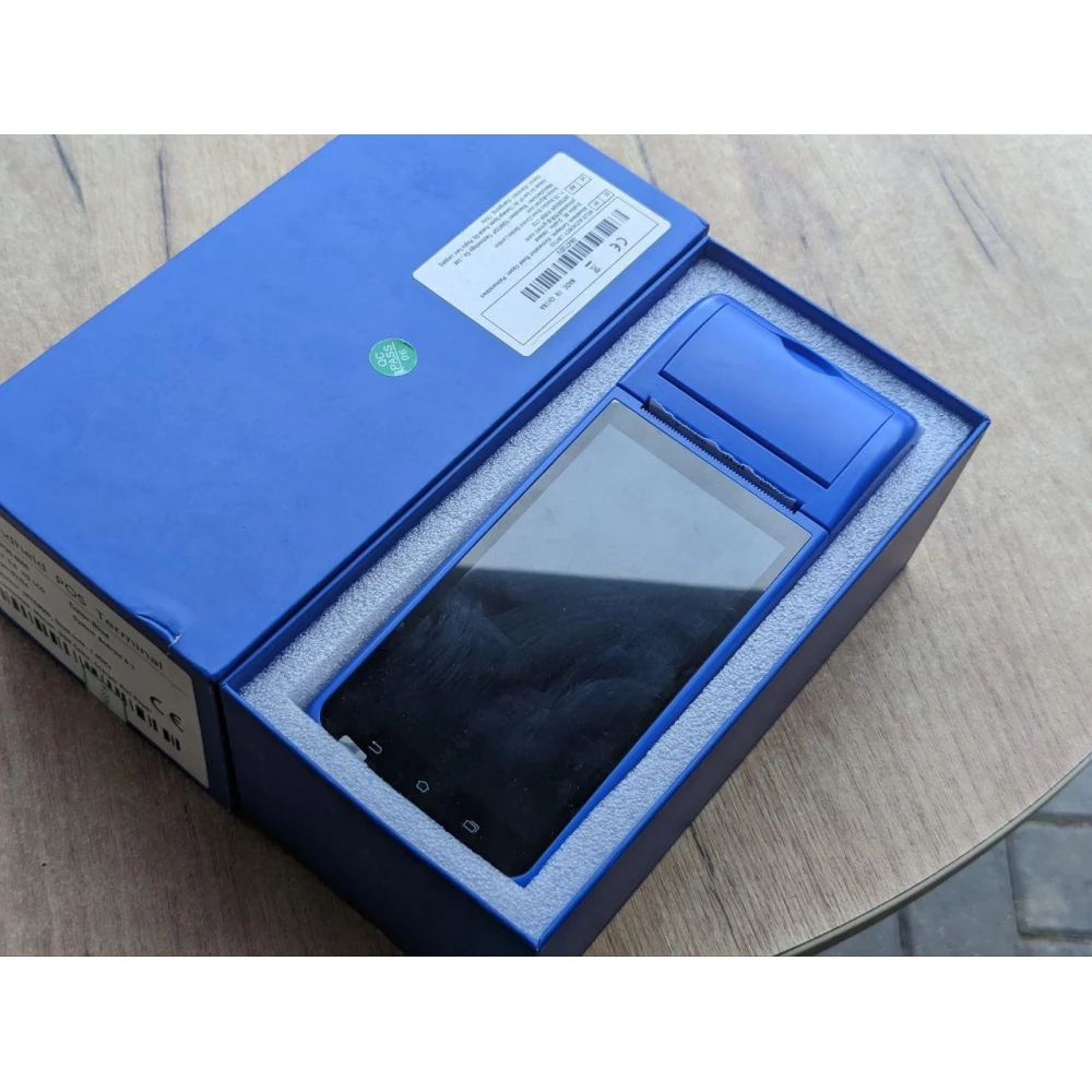 POS-терминал с встроенным принтером чеков MAXAH, 5“IPS, 58 мм, Android 8.1, GPS, 3G, WiFi, NFC, OTG