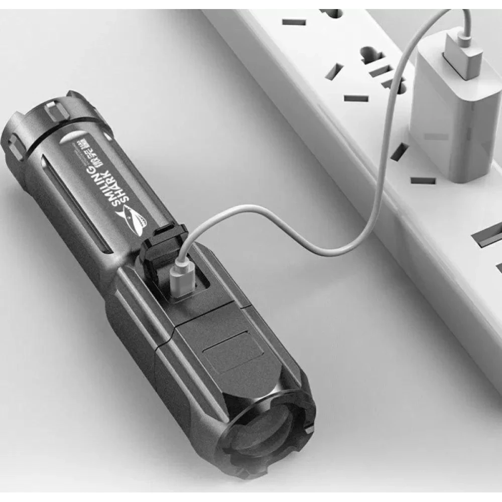 Портативний фонарик Smiling Shark 622A (Black)