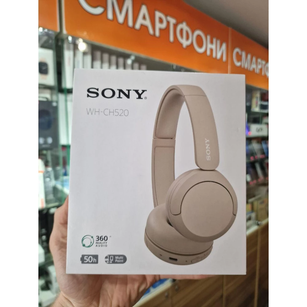 Навушники Sony WH-CH520 Wireless Beige (WHCH520/B
