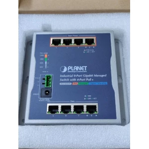 Изображение товара -  Коммутатор свитч промышленный L2 Gigabit Ethernet PoE IP30 Planet WGS-804HPT
