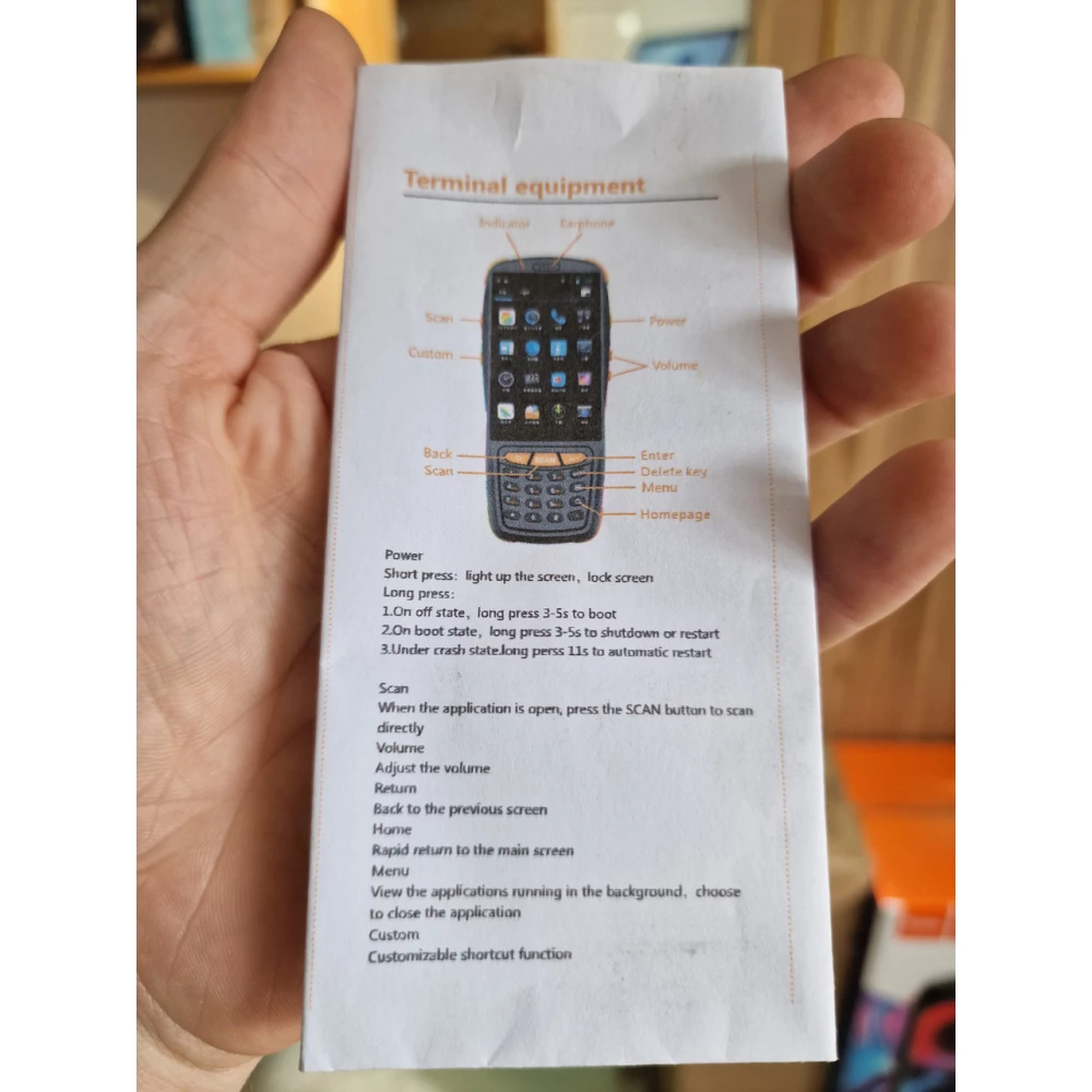 POS-терминал сканер штрих-кода Pos терминал Android 4G WiFi BT