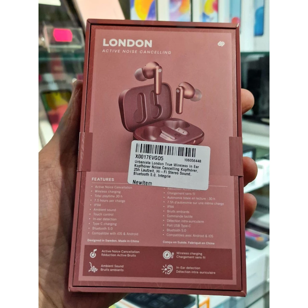 Наушники TWS (“полностью беспроводные“) Urbanista London Red