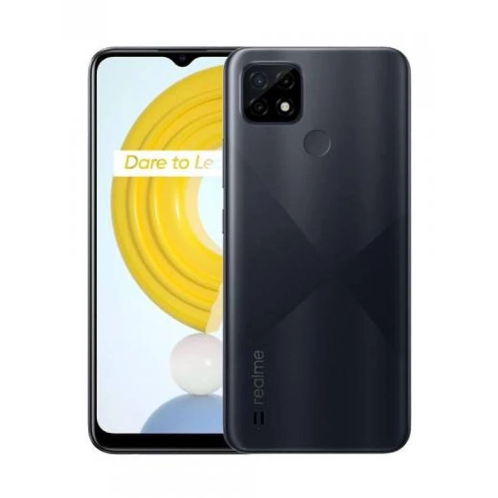 Смартфон Мобильный телефон Realme C21Y 4/64GB Cross Black + защитное стекло