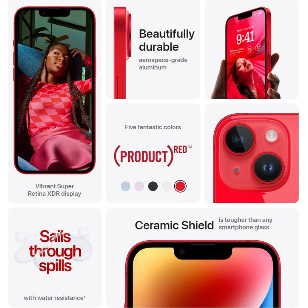 Смартфон Apple iPhone 14 128GB Product Red (MPVA3) гарантия 1 год