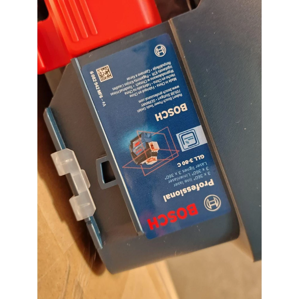 Линейный лазерный нивелир Bosch Professional GLL 3-80 C в L-Boxx в кейсе с мишенью и чехлом