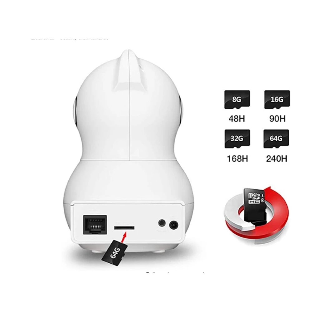 IP камера видео WAZA Camera с датчиком движения и ночным режимом 1080р