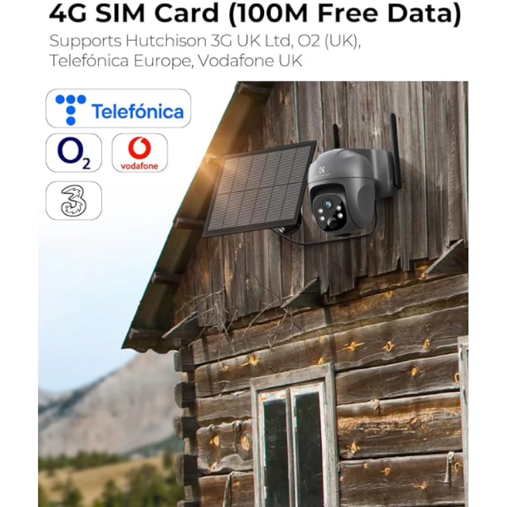 Камера наблюдения K&F Concept 4G LTE Security Camera Outdoor