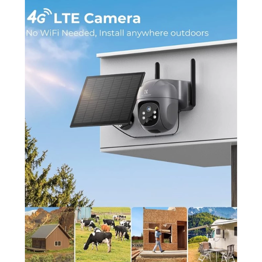 Камера наблюдения K&F Concept 4G LTE Security Camera Outdoor