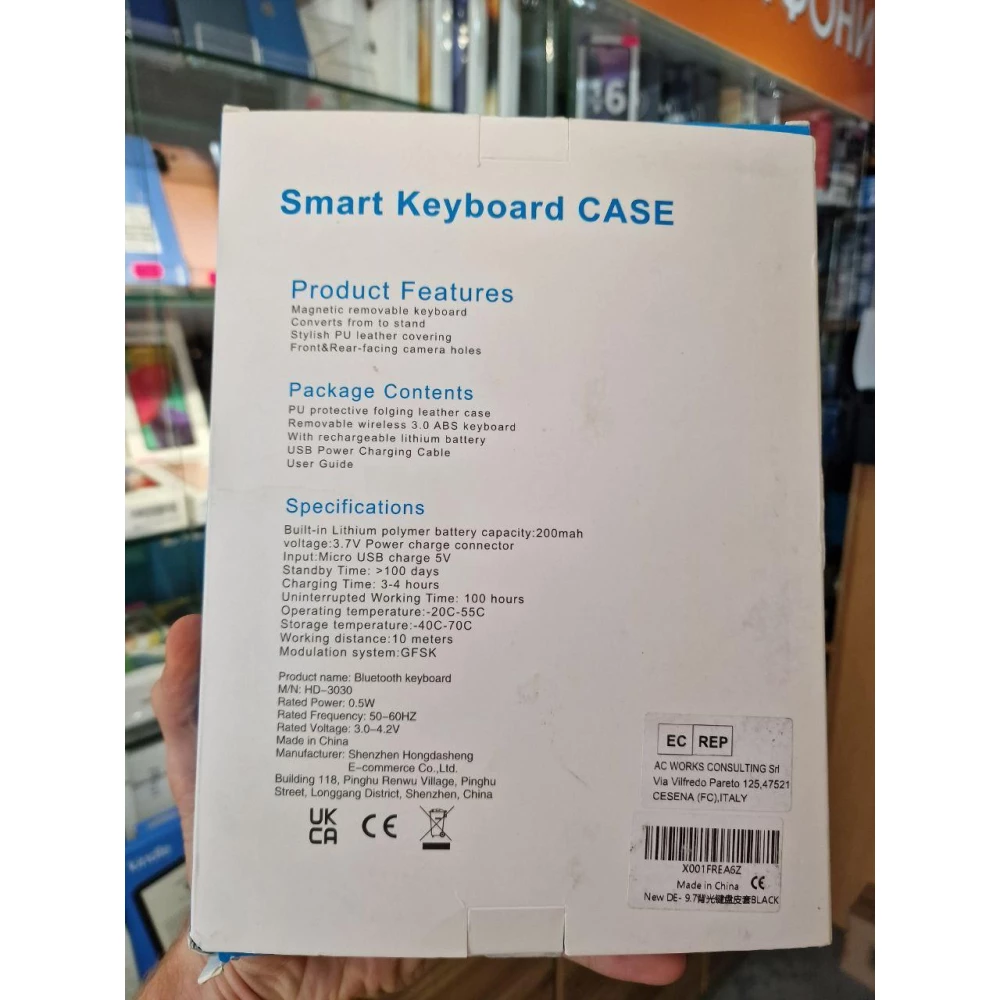 Чехол-клавиатура Tech-Protect Smart Case Pen и Keyboard для Apple iPad Air1/2/Pro 9.7