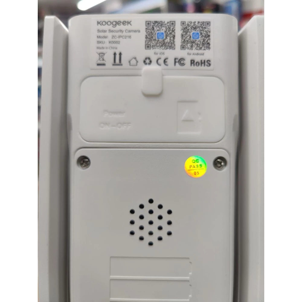 Беспроводная уличная камера на солнечных панелях, Koogeek ZC-IPC216 1080p ip67