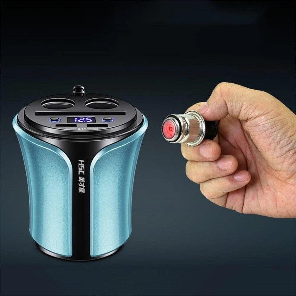 HSC HSC-108D багатофункціональне подвійне заряджання через usb 12-24 В підсклянник 100 Вт + 40 Вт