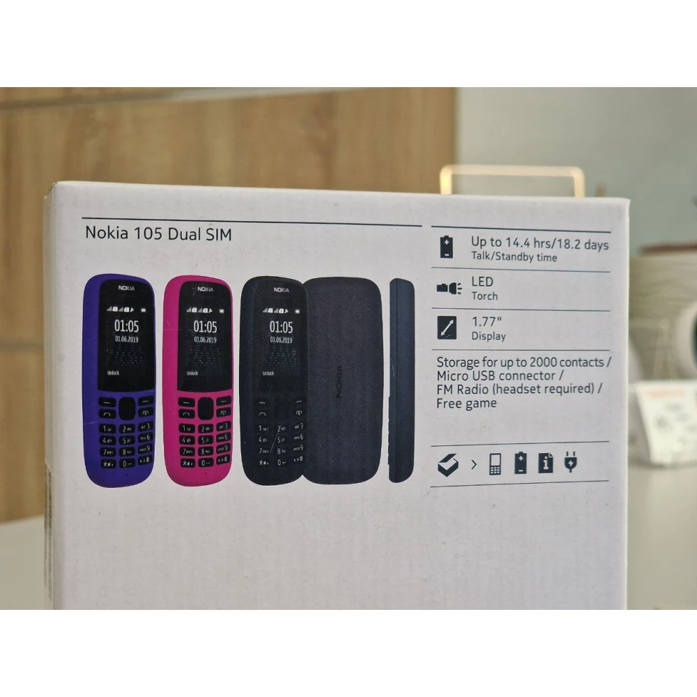 Только Английский, без руского Nokia 105 \TA-1174 Black English опис