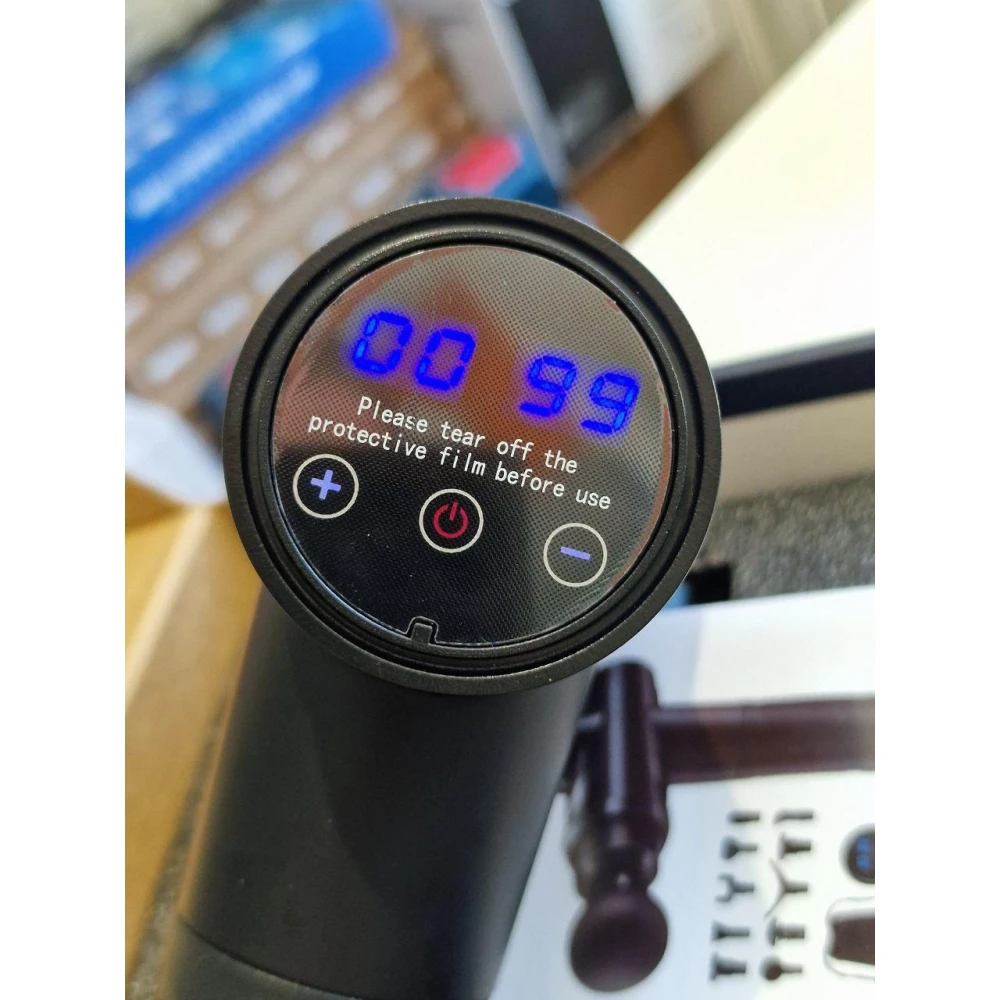 Вибрационный ударный мышечный массажер Massage Gun Zerolia (30 скоростей и сенсорный ЖК-экран)