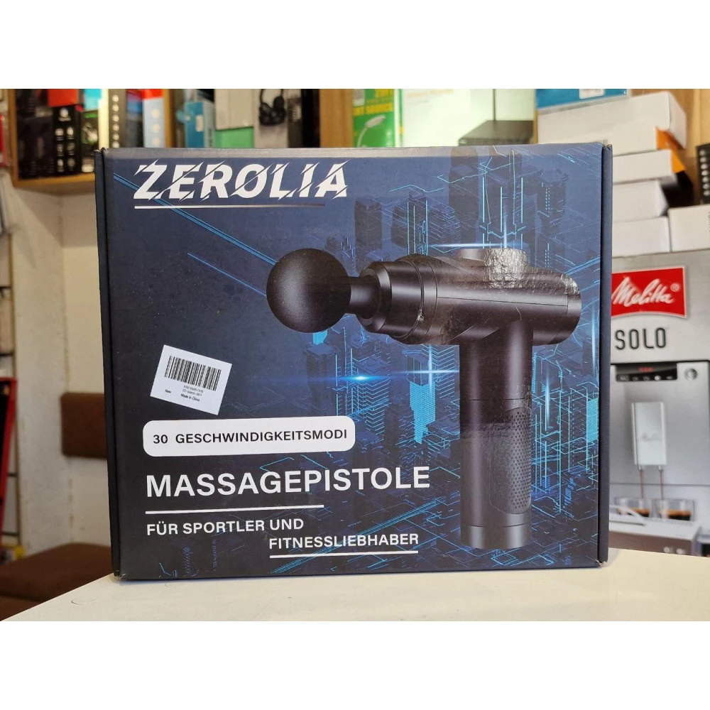 Вибрационный ударный мышечный массажер Massage Gun Zerolia (30 скоростей и сенсорный ЖК-экран)