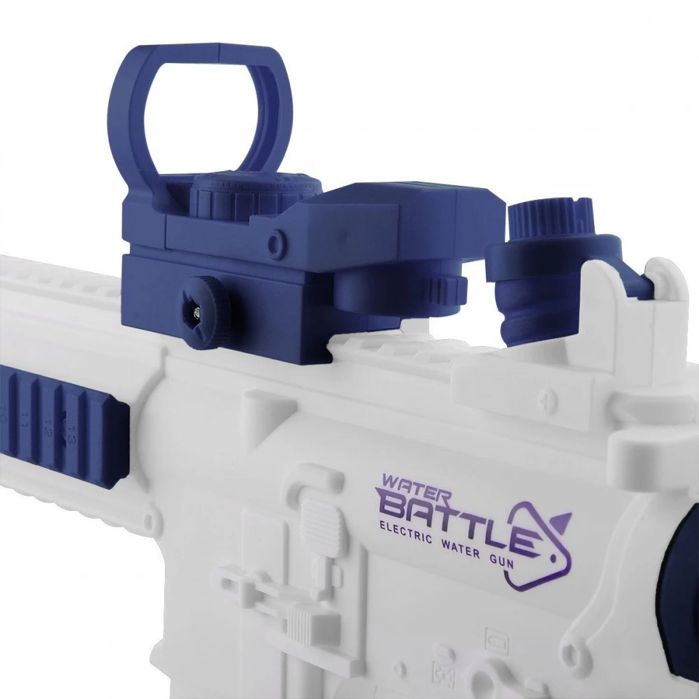 Аккумуляторный водный автомат с прицелом Water Gun M416 синий