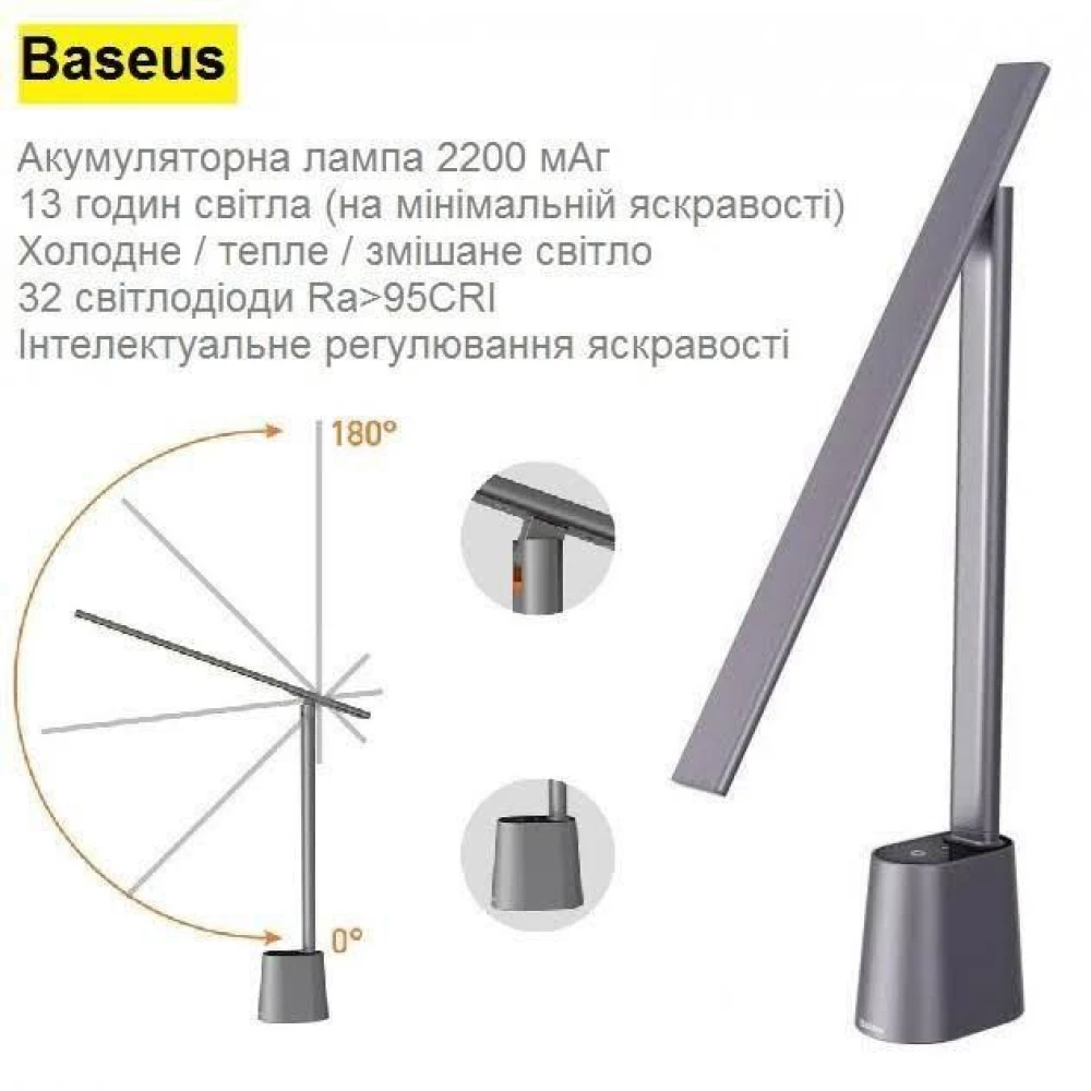 Настольная лампа Baseus Smart Eye Charging LED Lamp Светильник DGZG-0G