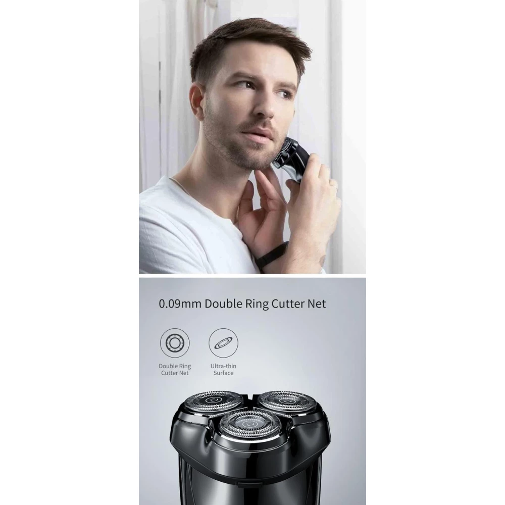 Триммер бритва Xiaomi Enchen BlackStone 3 Pro IPX7 Type-C Влажное и сухое бритье