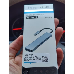 Изображение товара -  Usb хаб концентратор 6 в 1, USB C, USB 3,0 HDMI  MacBook Pro для Nintendo Switch USB-C, разветлитель