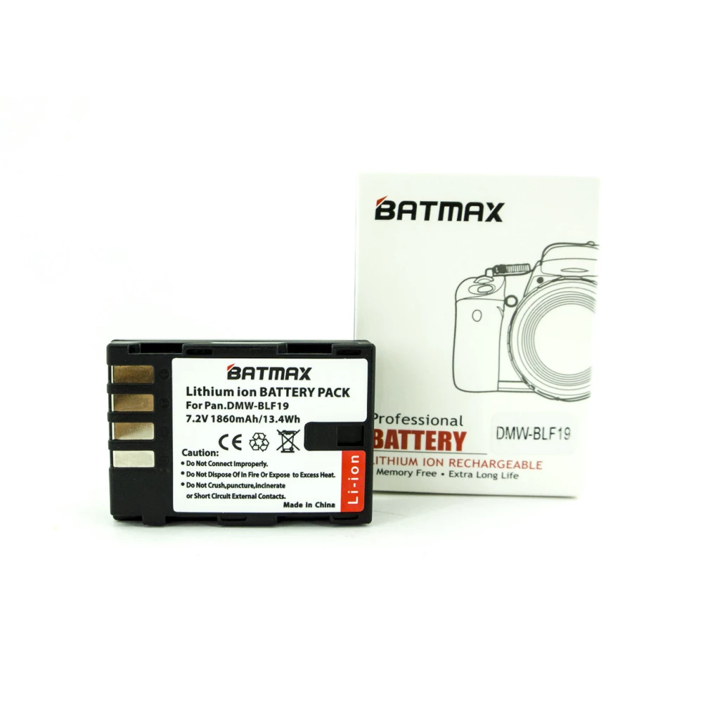 Акумулятор батарея Batmax DMW-BLF19 1860 mA для Panasonic DC-GH5 DMC-GH3 DMC-GH3K DMC-GH4 DMC-GH4K (Batmax DM