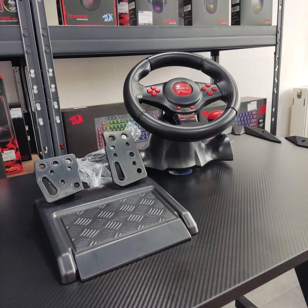 Игровой руль XTRIKE ME GP-903 Racing Wheel с системой виброотдачи и педалями газа и тормоза
