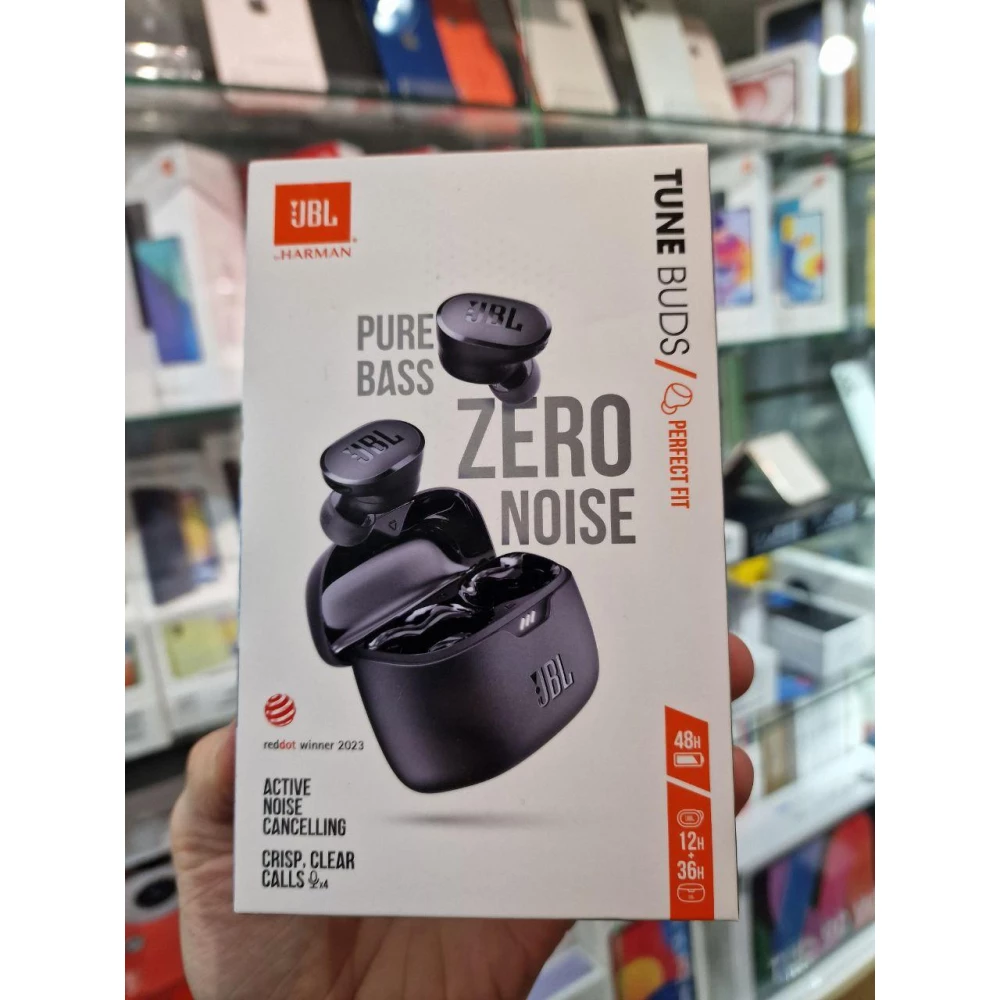 Наушники беспроводные JBL Tune Buds Perfect Fit Black (JBLTBUDSBLK)