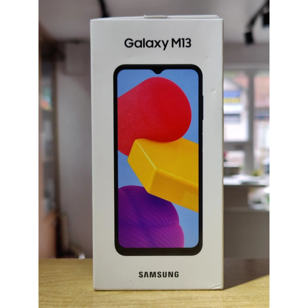 SAMSUNG Galaxy M13 4/64Gb Dual Sim Light Blue (SM-M135FLBDSEK) + защитное стекло