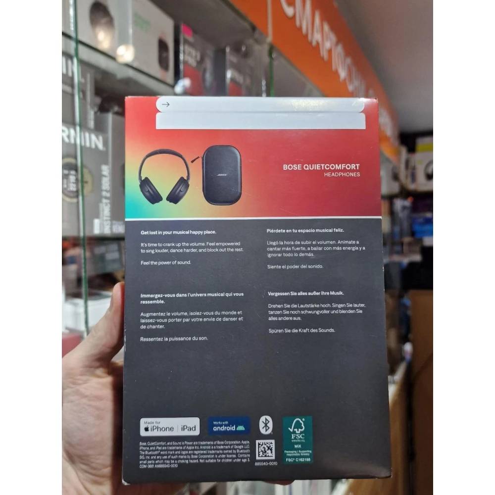 Беспроводные Bluetooth Наушники Bose QuietComfort Headphones Black (884367-0100)