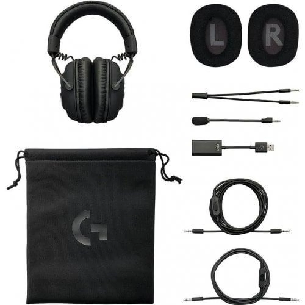 Компьютерная гарнитура Наушники Logitech G PRO X Gaming Headset (L981-000818) Black