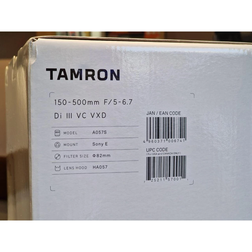 Объектив Tamron 150-500mm f/5-6.7 Di III VXD (Sony E)