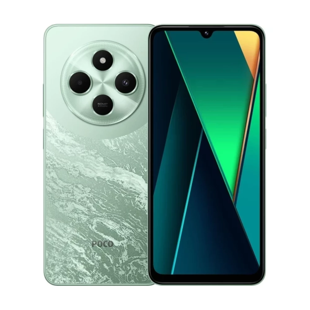 Смартфон Poco C75 Green 2 SIM, 6.88“ (1640х720 120 Гц) IPS, MediaTek Helio G81-Ultra, RAM 8GB, ROM 256GB, GPS,