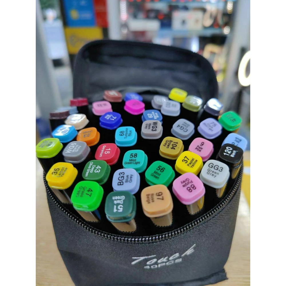 Набор двухсторонних маркеров для скетчинга и росования 40шт