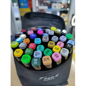 Изображение товара -  Набор двухсторонних маркеров для скетчинга и росования 40шт