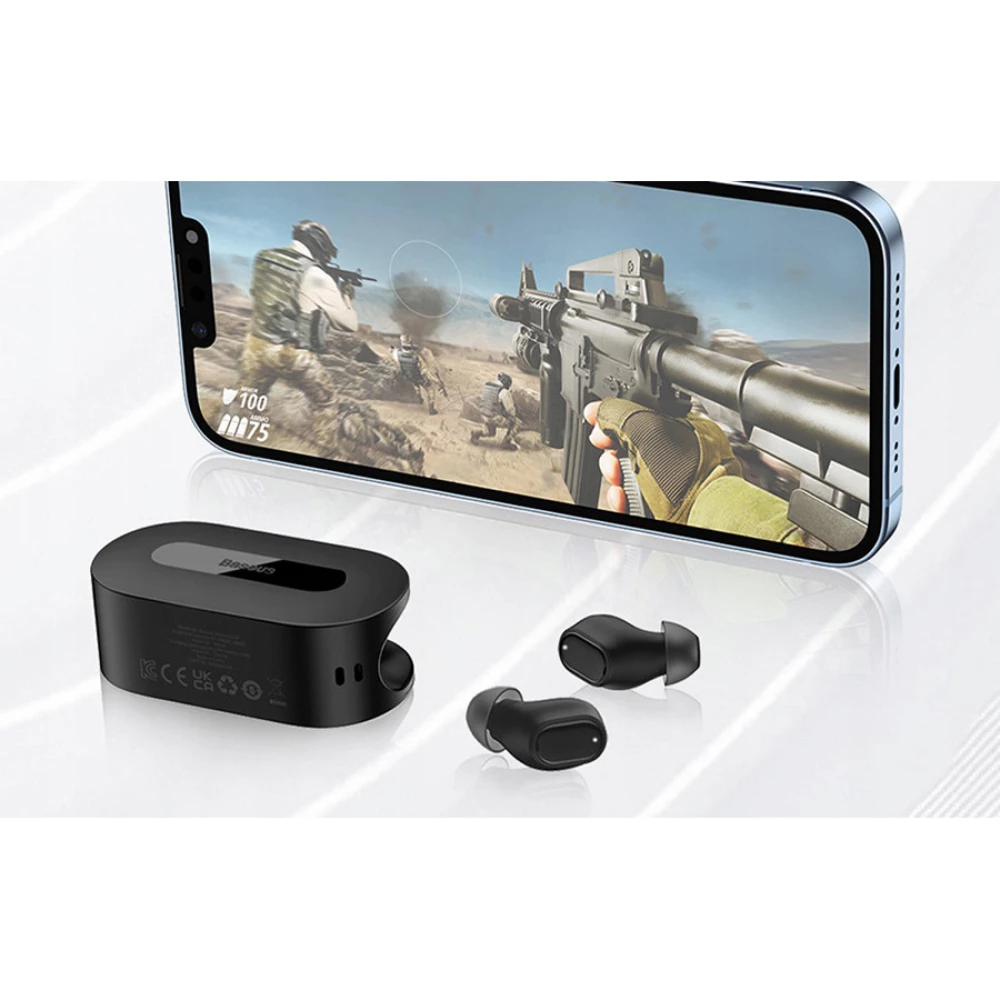 Беспроводные Bluetooth наушники Baseus Bowie EZ10 Black (A00054300116-Z1)