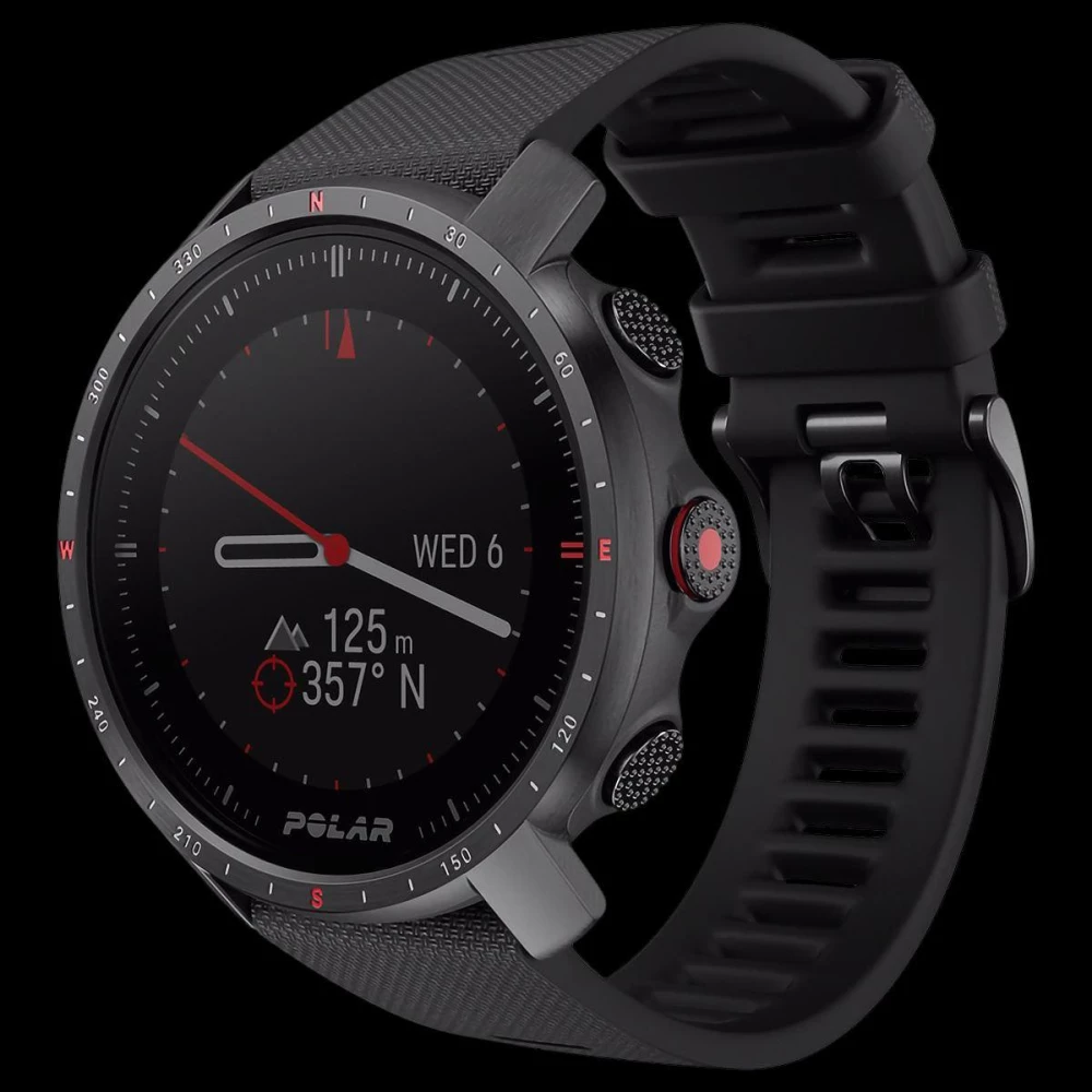 Спортивные часы Polar Grit X Pro Black. PL-90085773-M/L