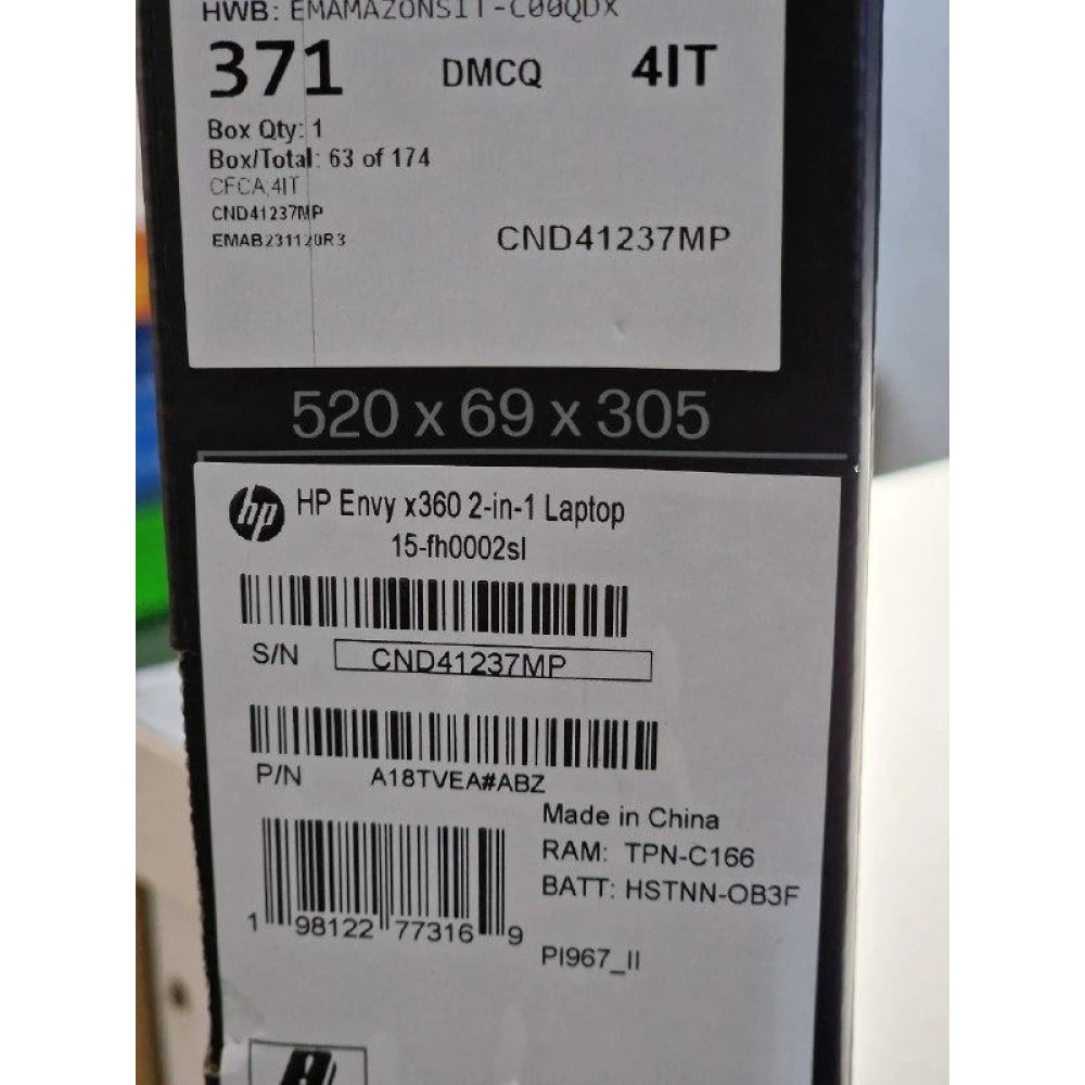 Ноутбук HP Envy x360 15-fh0002sl AMD Ryzen 7-7730U, 16 ГБ DDR4 512ГБ SSD, AMD Radeon Vega 8, 15,6