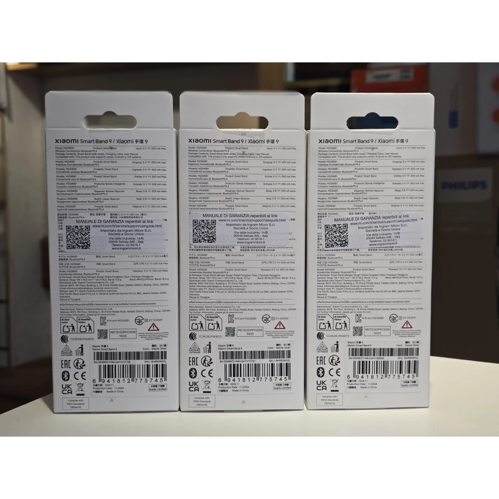 Фитнес-браслет Xiaomi mi Smart Band 9 Silver (BHR8337GL)