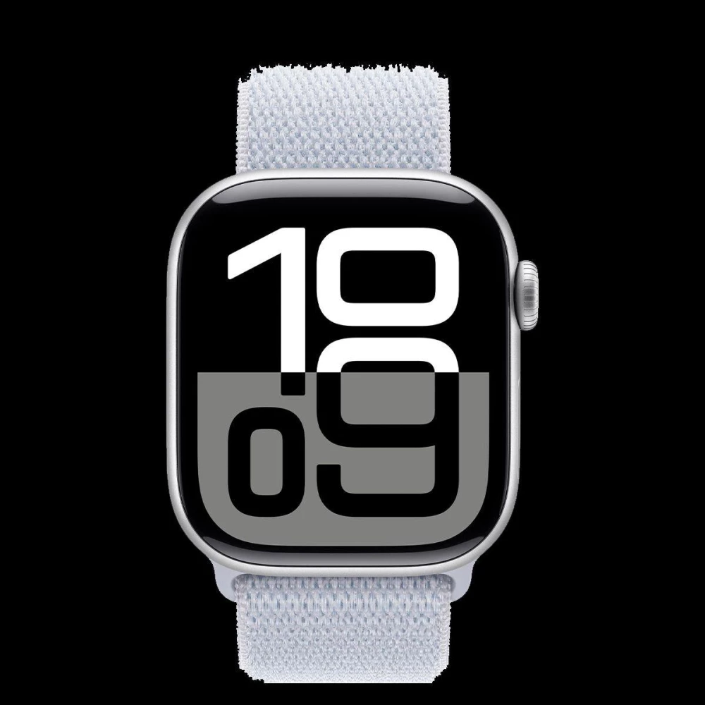 Apple Watch Series 10 GPS + Cellular 42mm Silver Aluminum Case w. Blue Cloud S. Loop (MWX53)