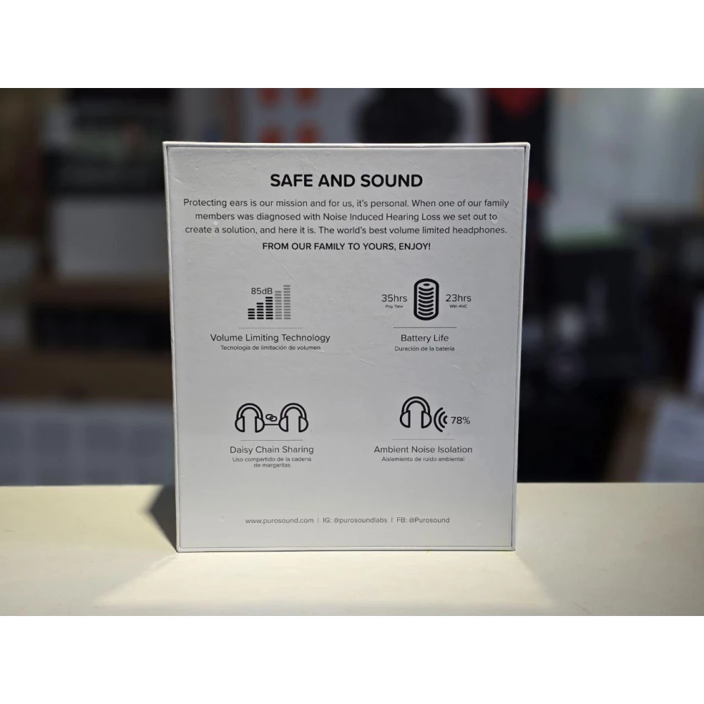 Наушники с микрофоном Puro Sound Labs PuroQuiet Plus Volume Limited