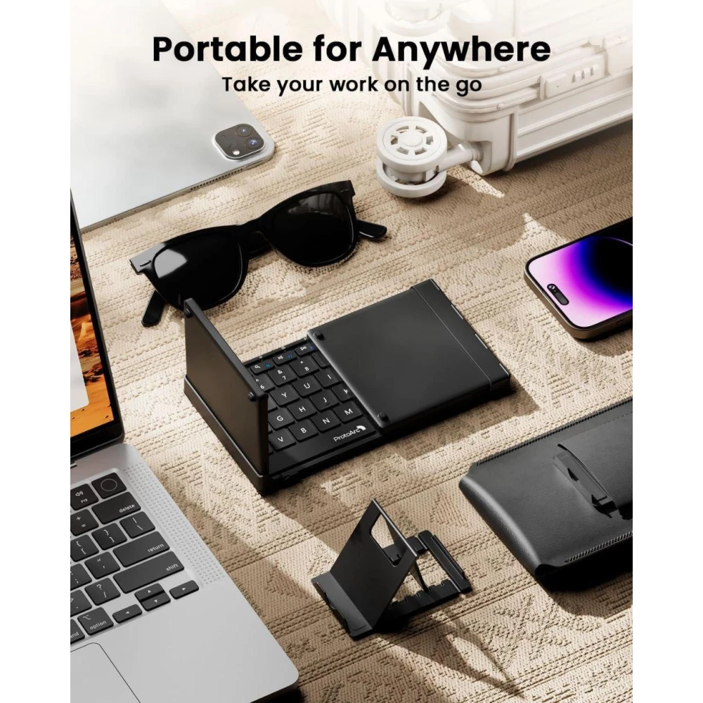 Беспроводная складная клавиатура с сенсорной панелью ProtoArc ХКО1 ТР