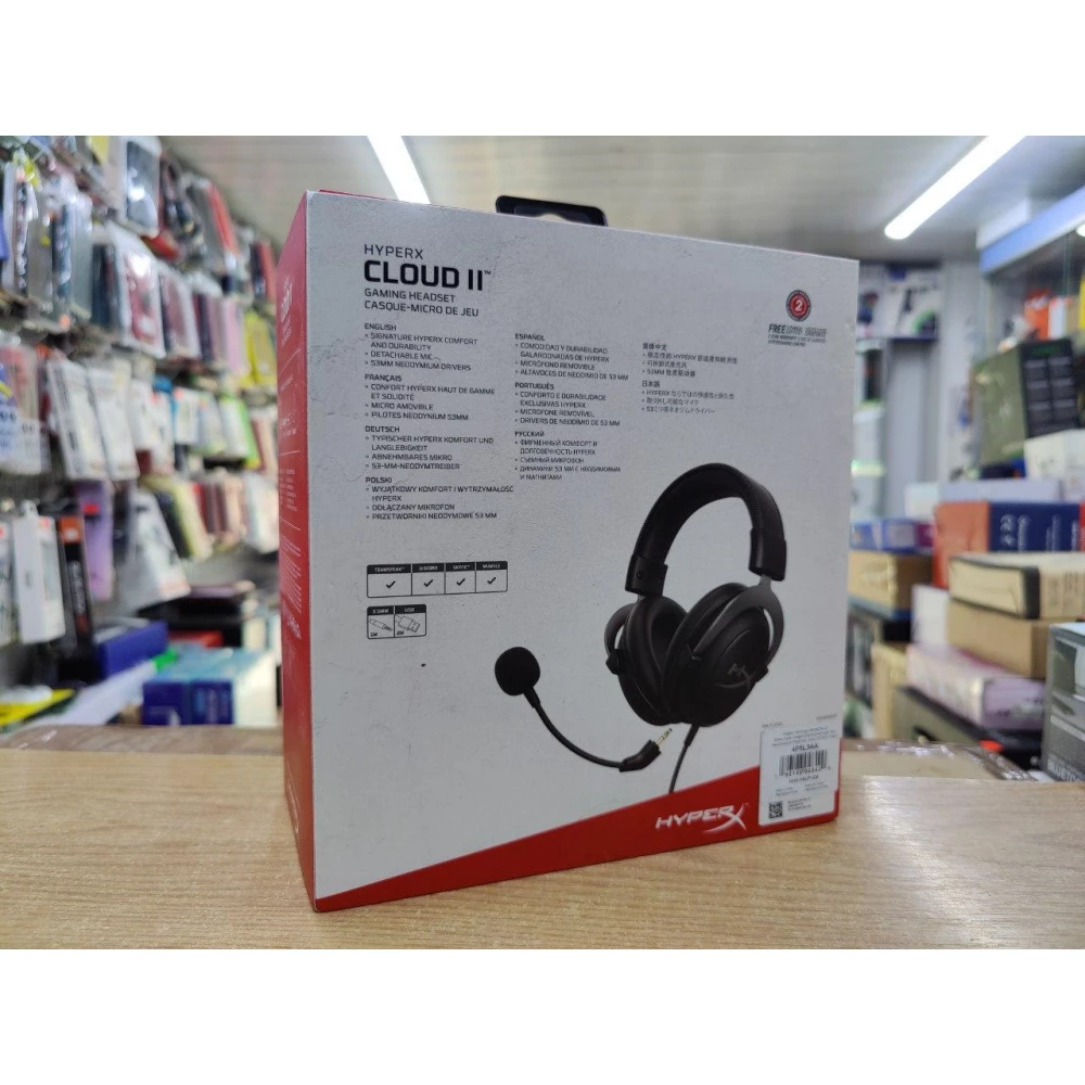 Компьютерная гарнитура KINGSTON HyperX Cloud 2 (KHX-HSCP-GM) Black