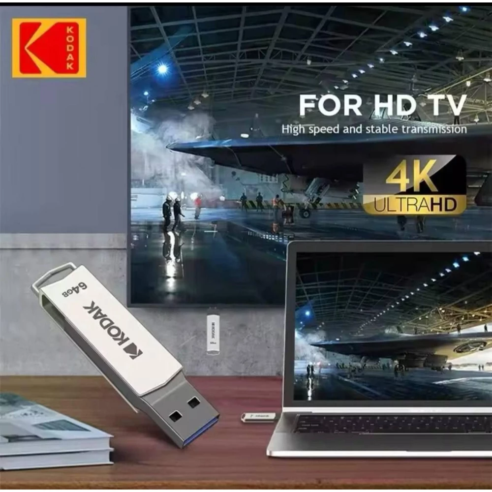 Флешка USB 2в1 Kodak 128GB Type-C USB 3.2 для телефона и компьютера Silver