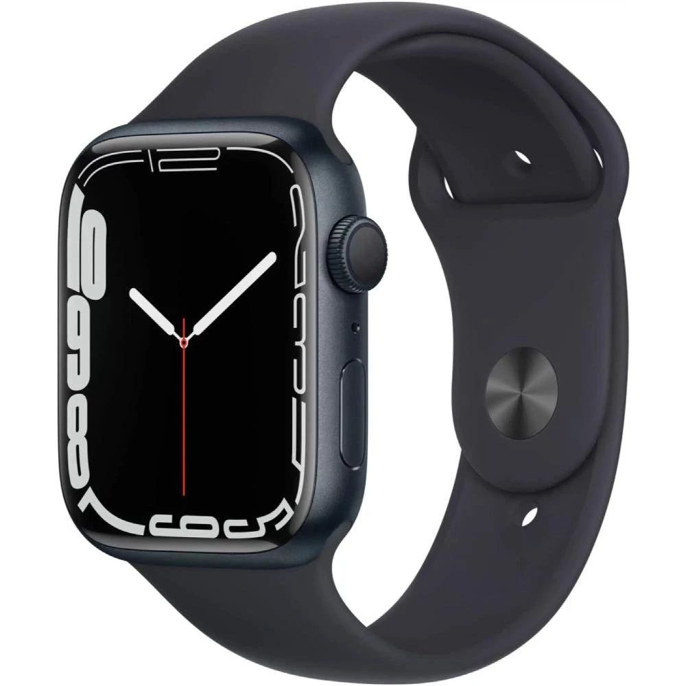 Смарт-часы Apple Watch Series 7 GPS 45mm Midnight Aluminum Case With Midnight Sport Band (MKN53/MKNN3)