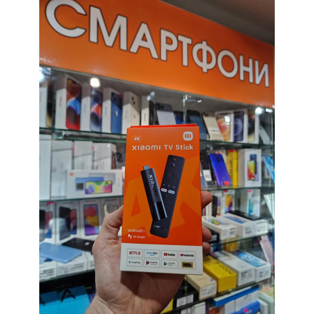Медиаплеер тв приставка андроид смарт тв Android TV Xiaomi TV Stick 4K глобальна версия MDZ-27-AA Netflix