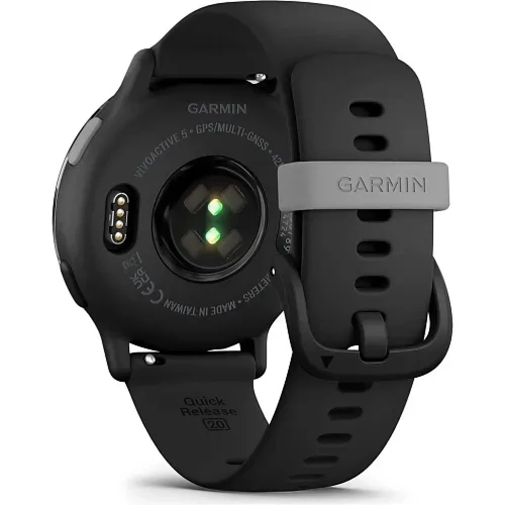 Смарт-часы Garmin Vivoactive 5 Slate Aluminum Bezel with Black Case and Silicone Band (010-02862-10)